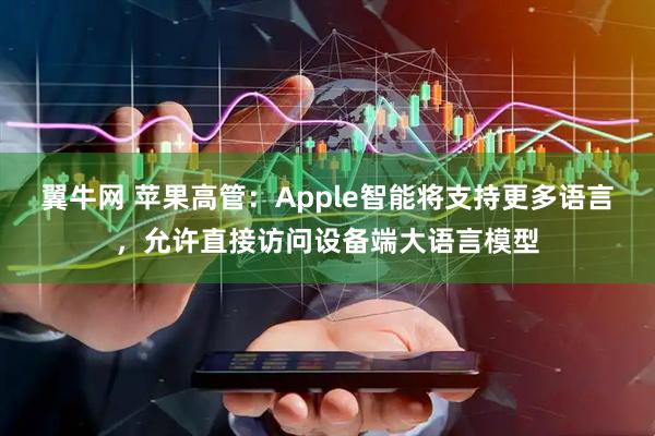 翼牛网 苹果高管：Apple智能将支持更多语言，允许直接访问设备端大语言模型