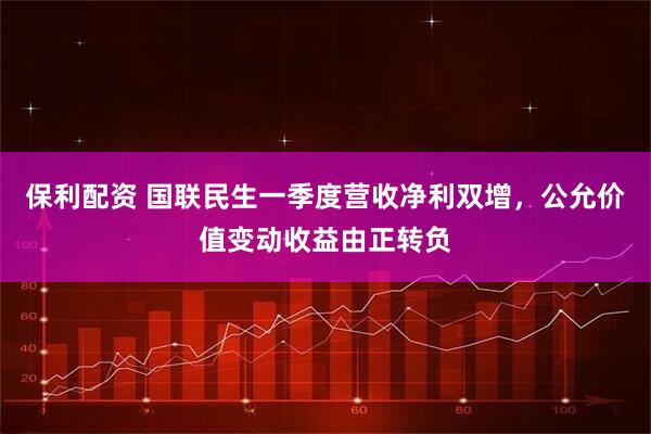 保利配资 国联民生一季度营收净利双增，公允价值变动收益由正转负